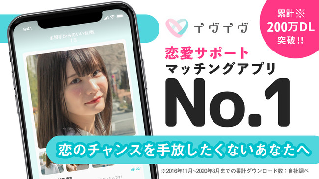 女性の画像を表示したスマホ